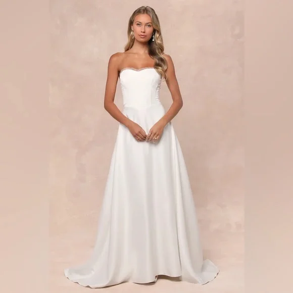 Lulus Eternal Gratitude White Floral Embroidered Strapless
Maxi Dress - Picture 3 of 8